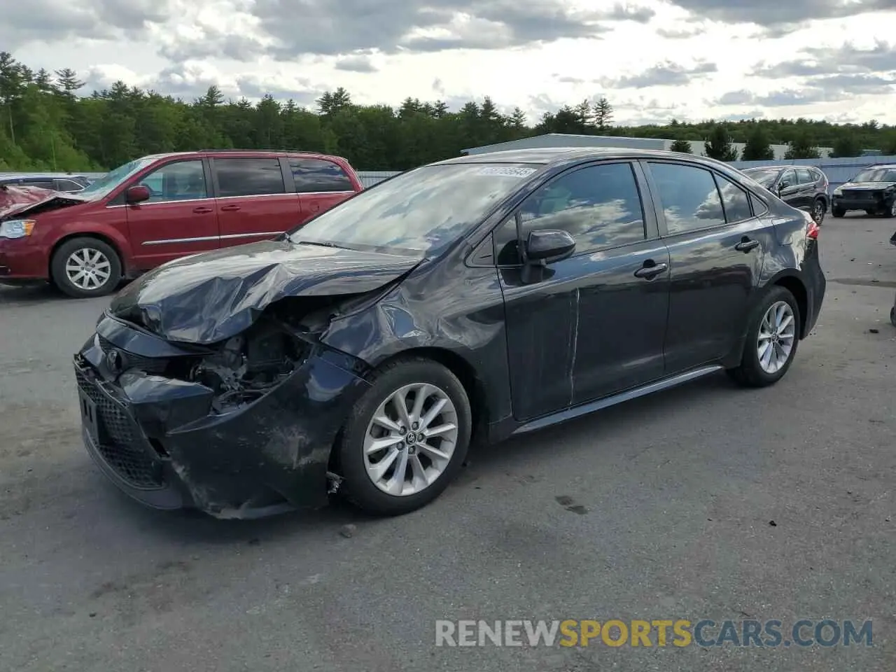 1 Photograph of a damaged car JTDHPRAE3LJ069387 TOYOTA COROLLA 2020