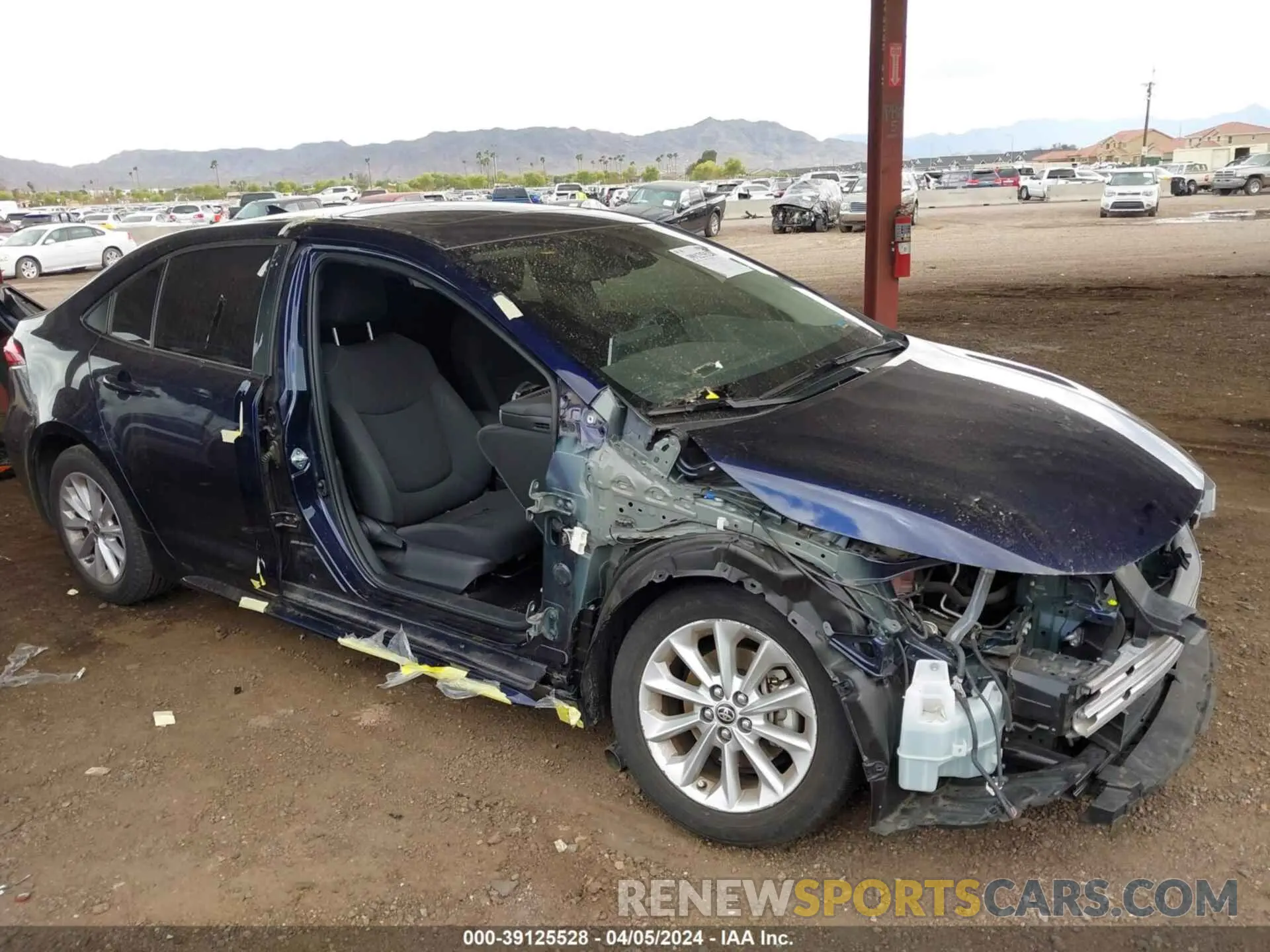 1 Photograph of a damaged car JTDHPRAE4LJ015905 TOYOTA COROLLA 2020