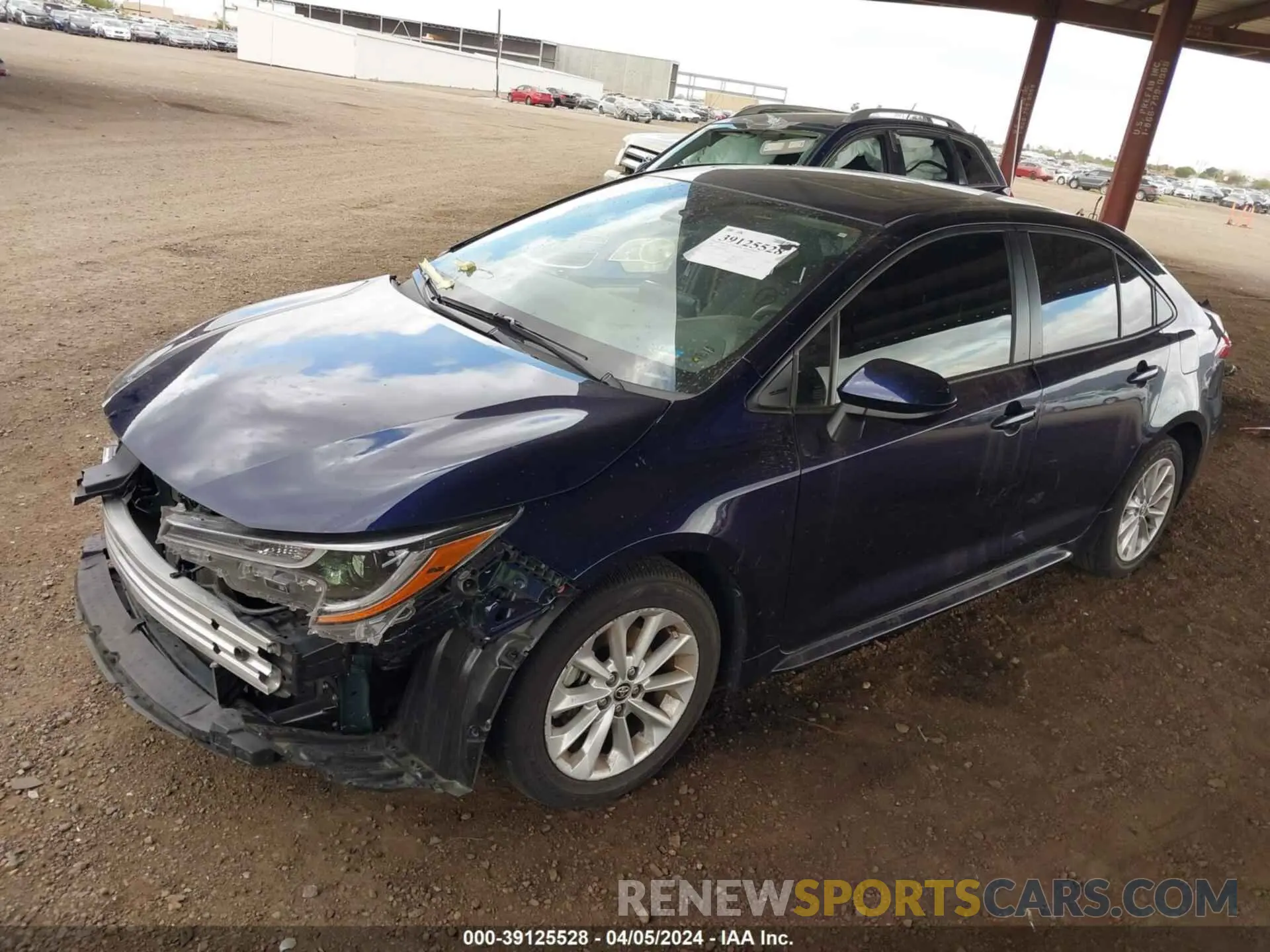 2 Photograph of a damaged car JTDHPRAE4LJ015905 TOYOTA COROLLA 2020
