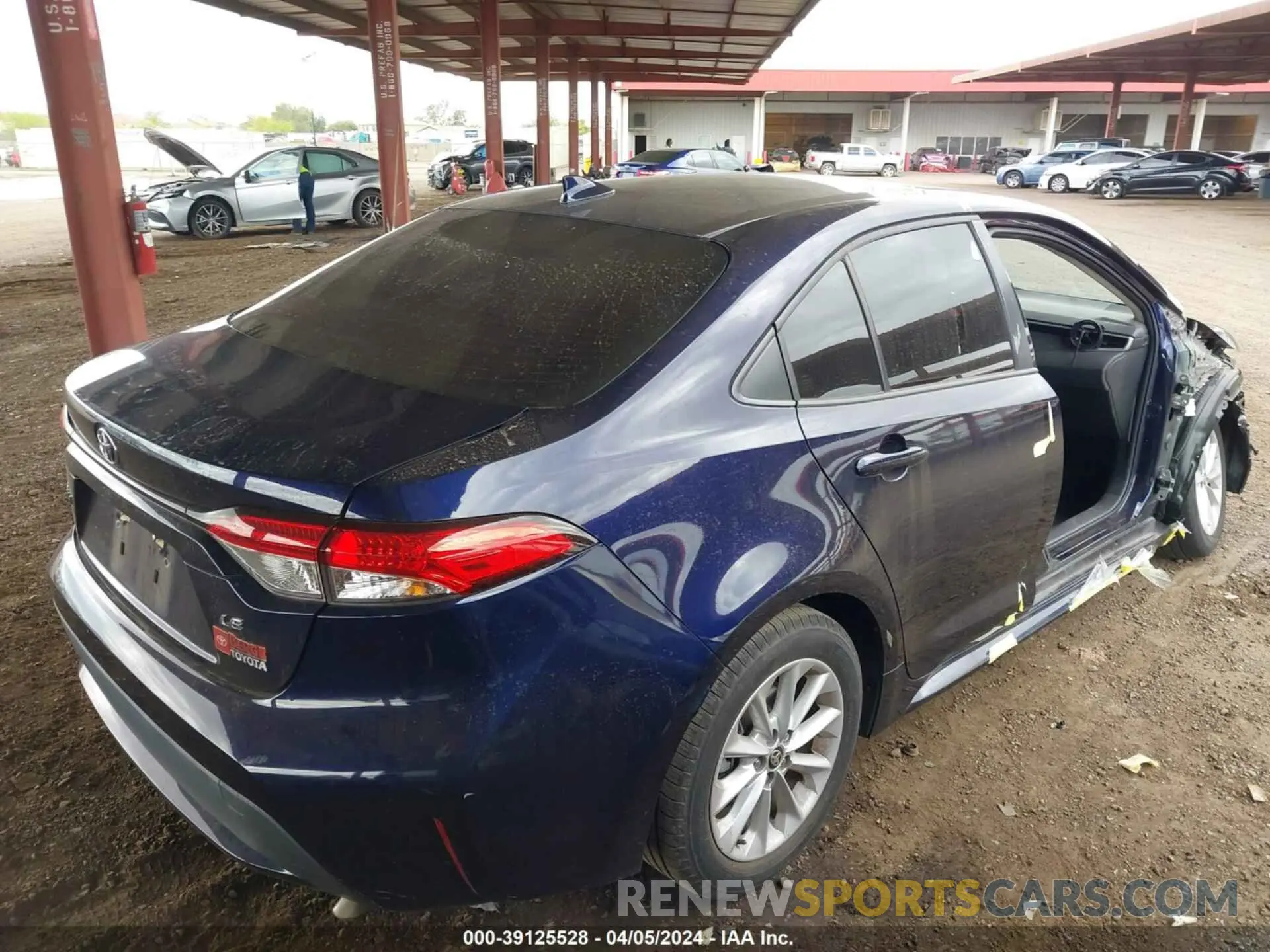 4 Photograph of a damaged car JTDHPRAE4LJ015905 TOYOTA COROLLA 2020