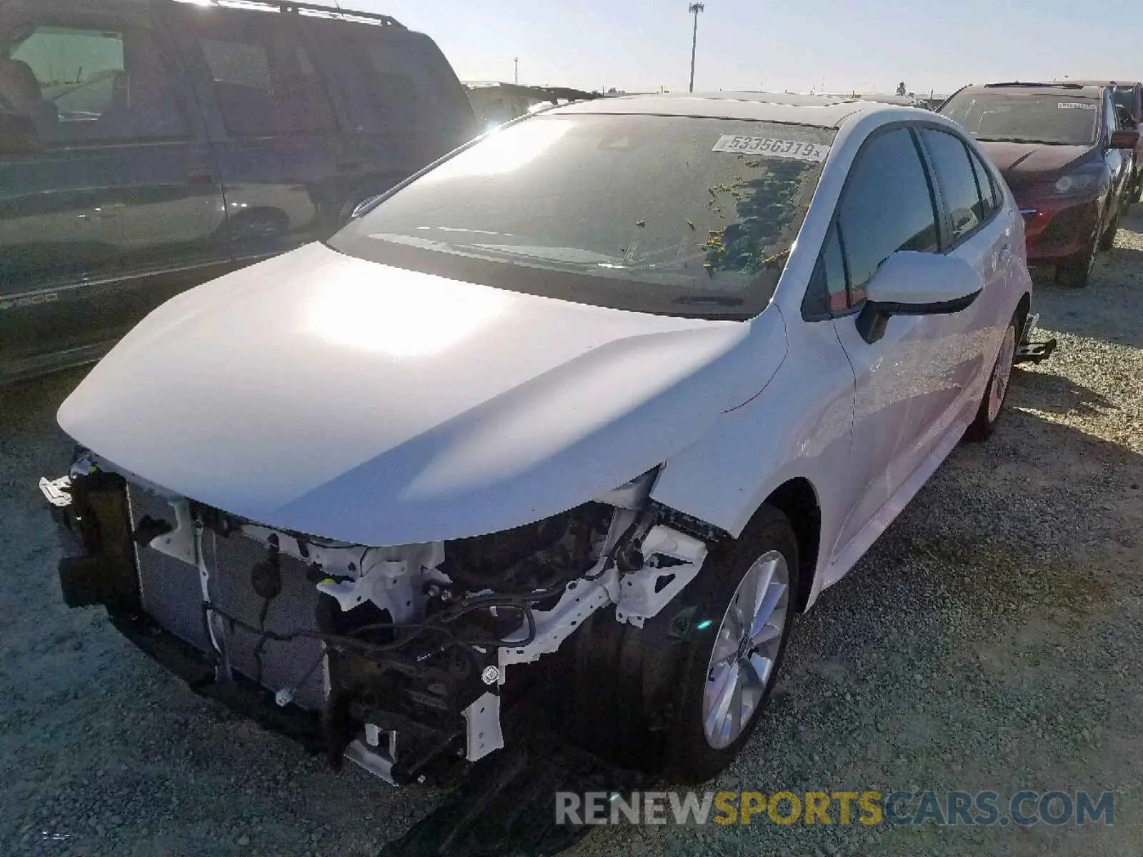 2 Photograph of a damaged car JTDHPRAE4LJ016374 TOYOTA COROLLA 2020