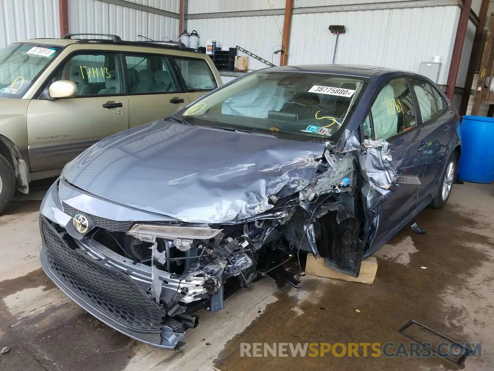2 Photograph of a damaged car JTDHPRAE4LJ063064 TOYOTA COROLLA 2020