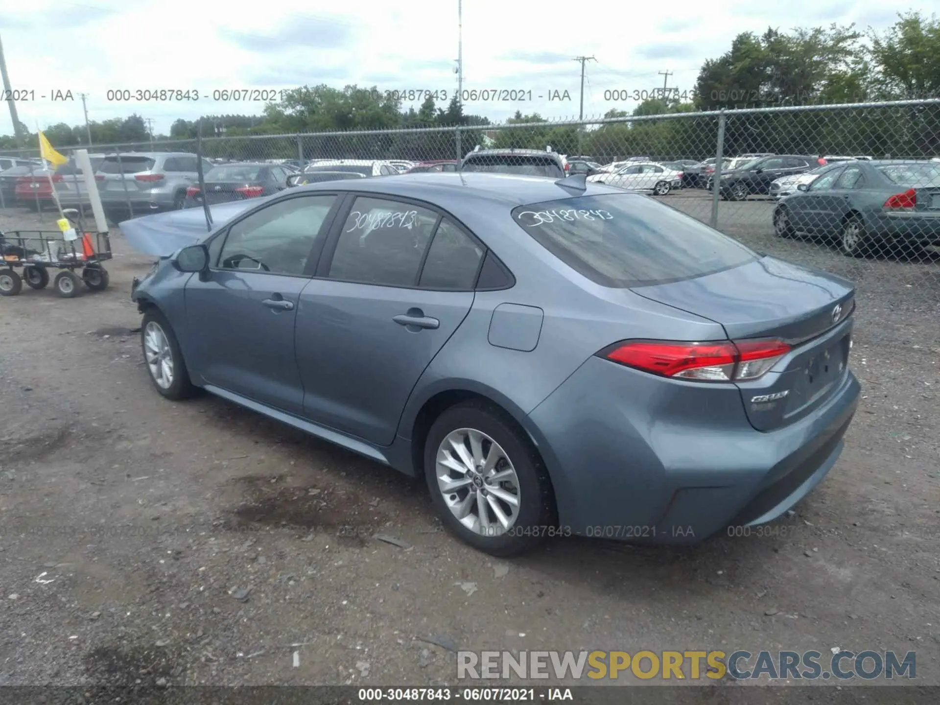 3 Photograph of a damaged car JTDHPRAE4LJ069351 TOYOTA COROLLA 2020