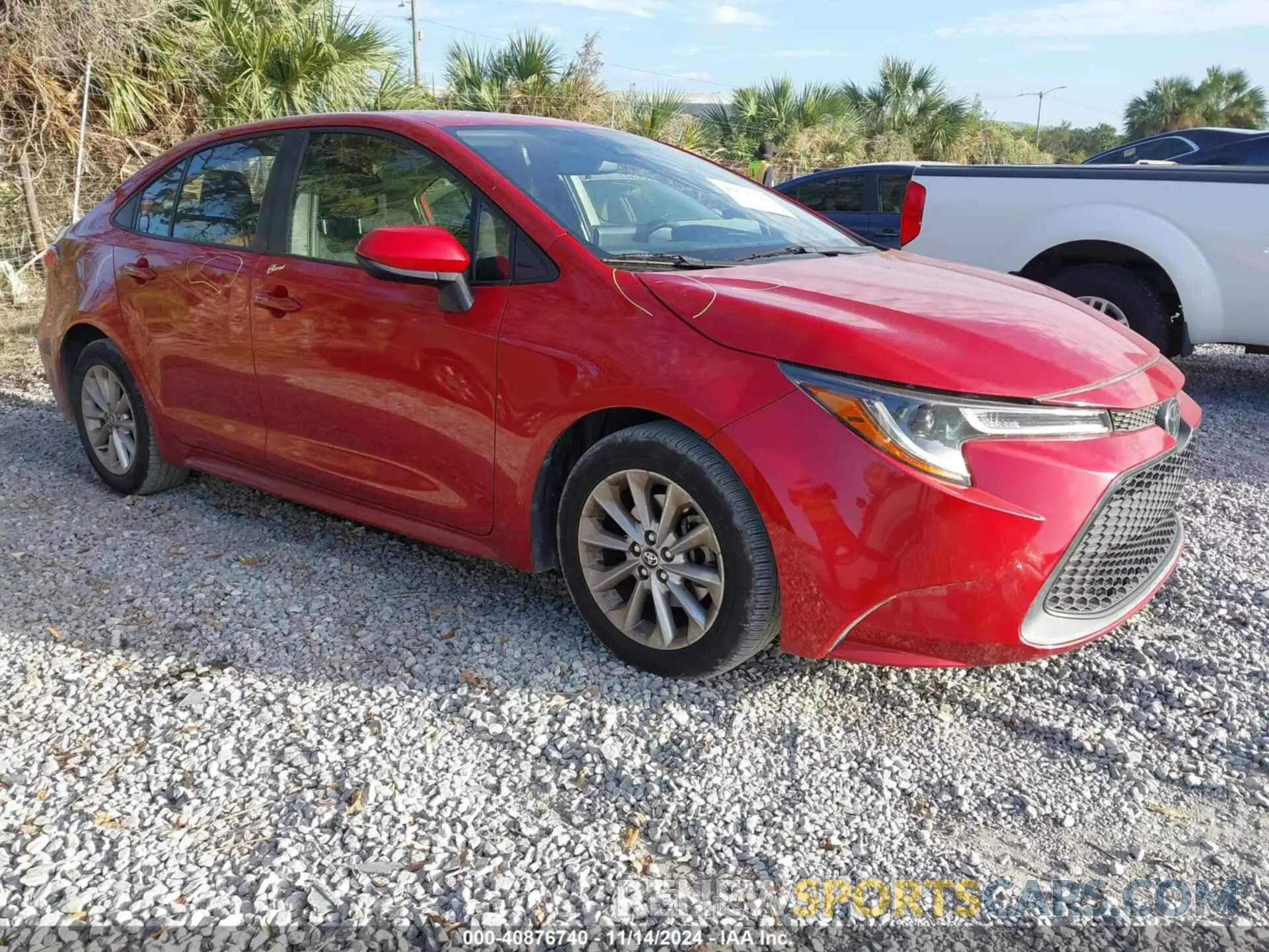 1 Photograph of a damaged car JTDHPRAE6LJ008826 TOYOTA COROLLA 2020