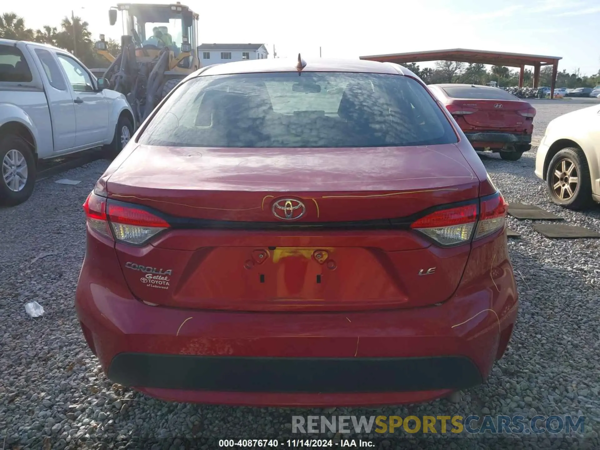15 Photograph of a damaged car JTDHPRAE6LJ008826 TOYOTA COROLLA 2020