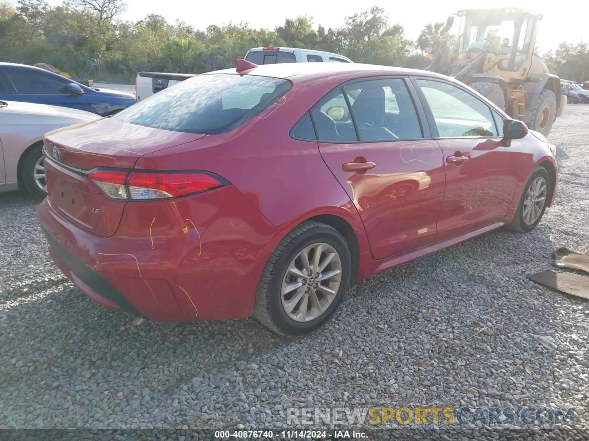 4 Photograph of a damaged car JTDHPRAE6LJ008826 TOYOTA COROLLA 2020