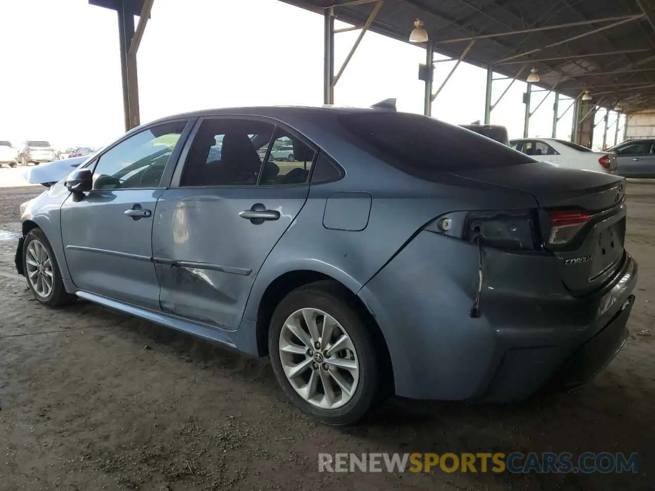 2 Photograph of a damaged car JTDHPRAE7LJ091828 TOYOTA COROLLA 2020