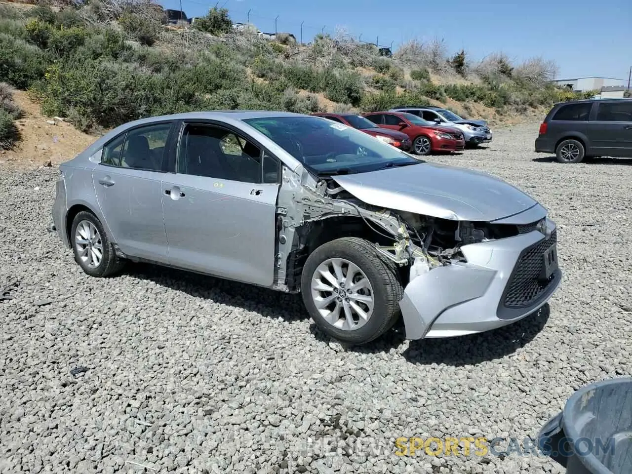4 Фотография поврежденного автомобиля JTDHPRAE8LJ015115 TOYOTA COROLLA 2020