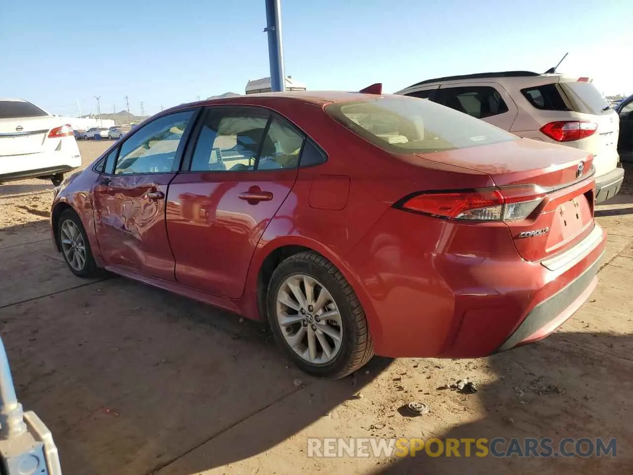 2 Фотография поврежденного автомобиля JTDHPRAE9LJ054912 TOYOTA COROLLA 2020