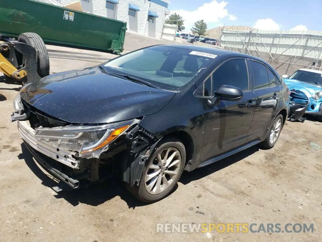 1 Photograph of a damaged car JTDHPRAEXLJ027282 TOYOTA COROLLA 2020