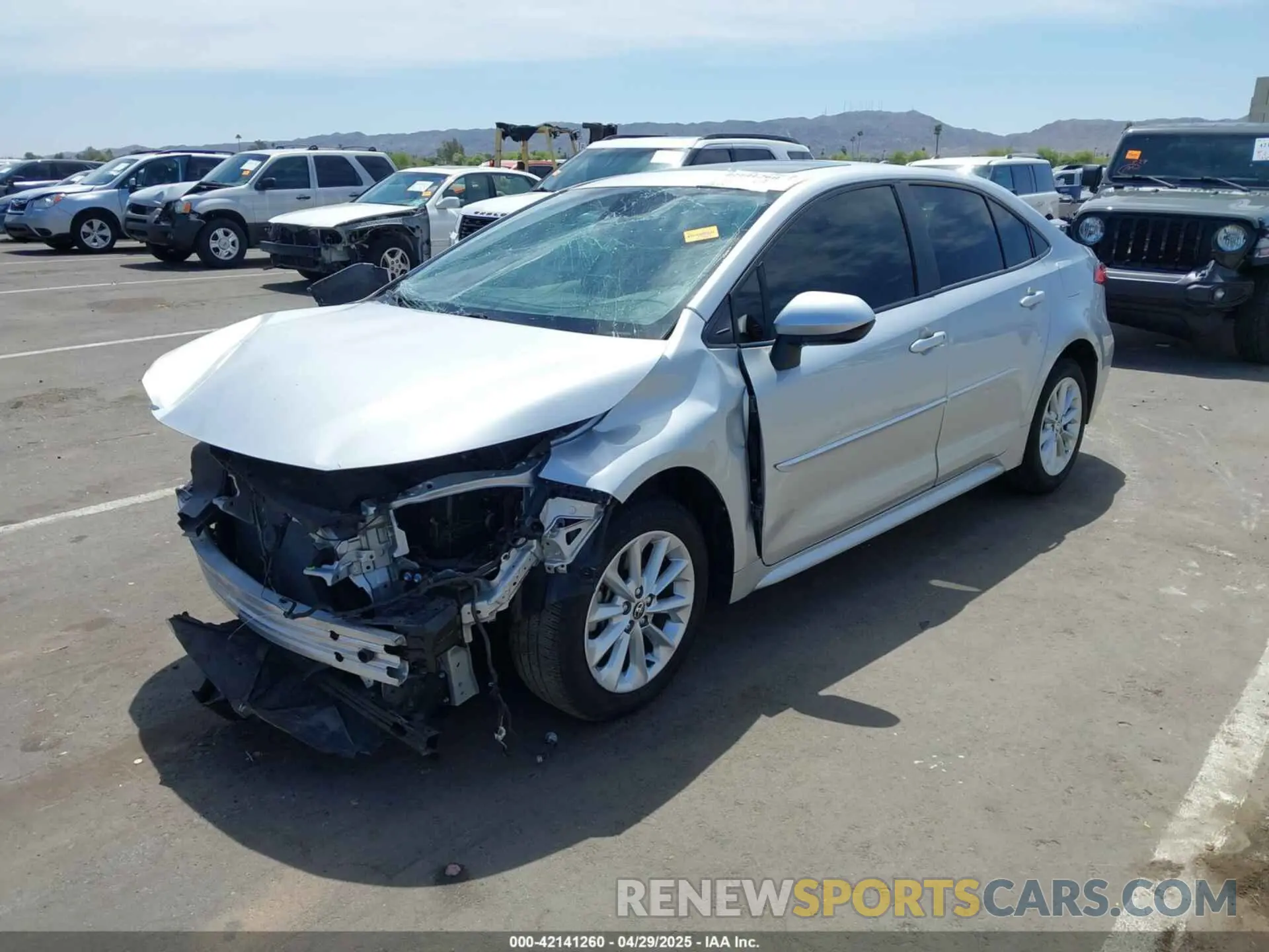 2 Photograph of a damaged car JTDHPRAEXLJ035706 TOYOTA COROLLA 2020