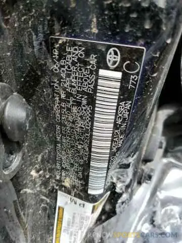 13 Photograph of a damaged car JTDP4RCE0LJ029995 TOYOTA COROLLA 2020