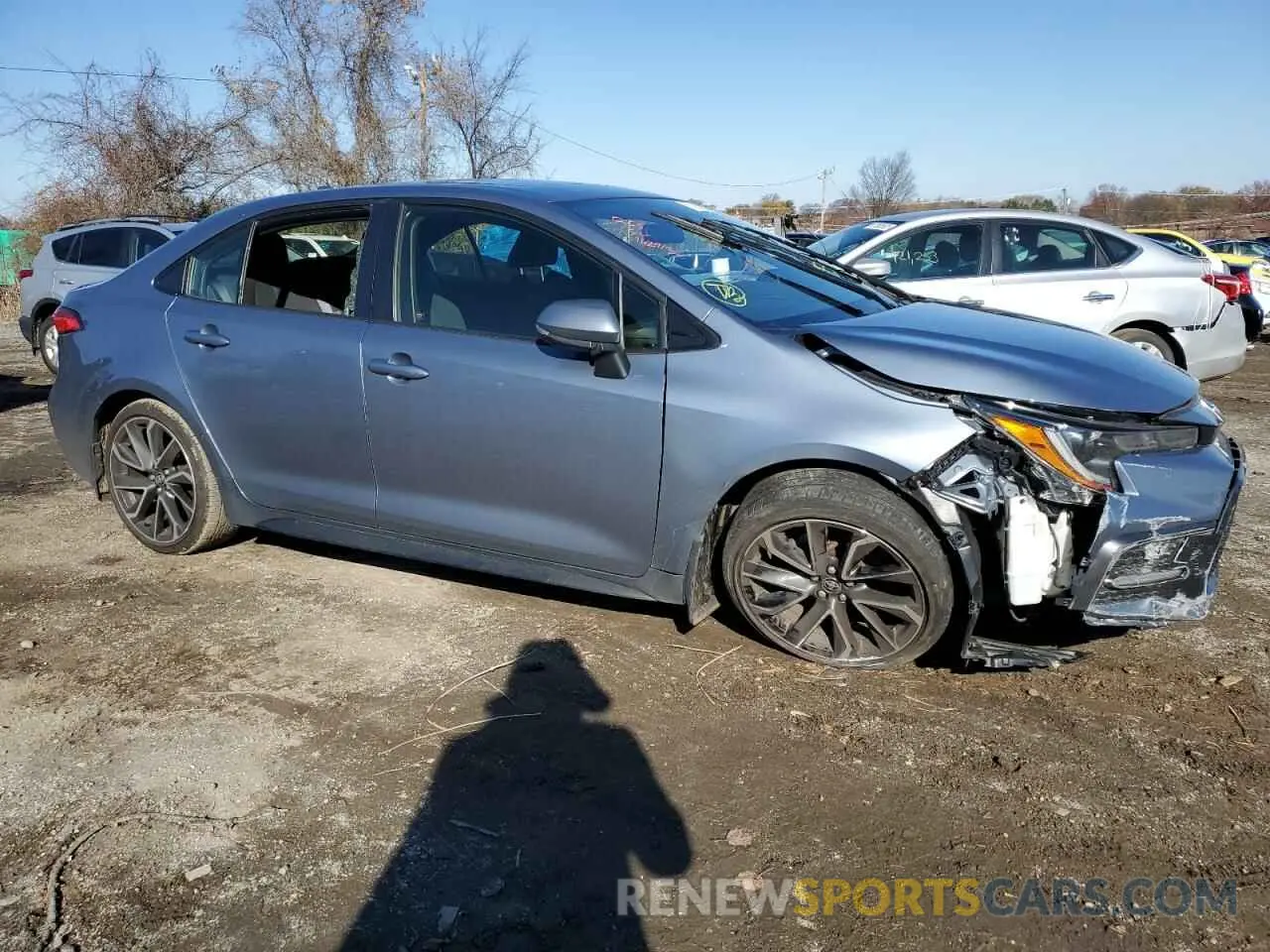 4 Photograph of a damaged car JTDP4RCE0LJ033707 TOYOTA COROLLA 2020