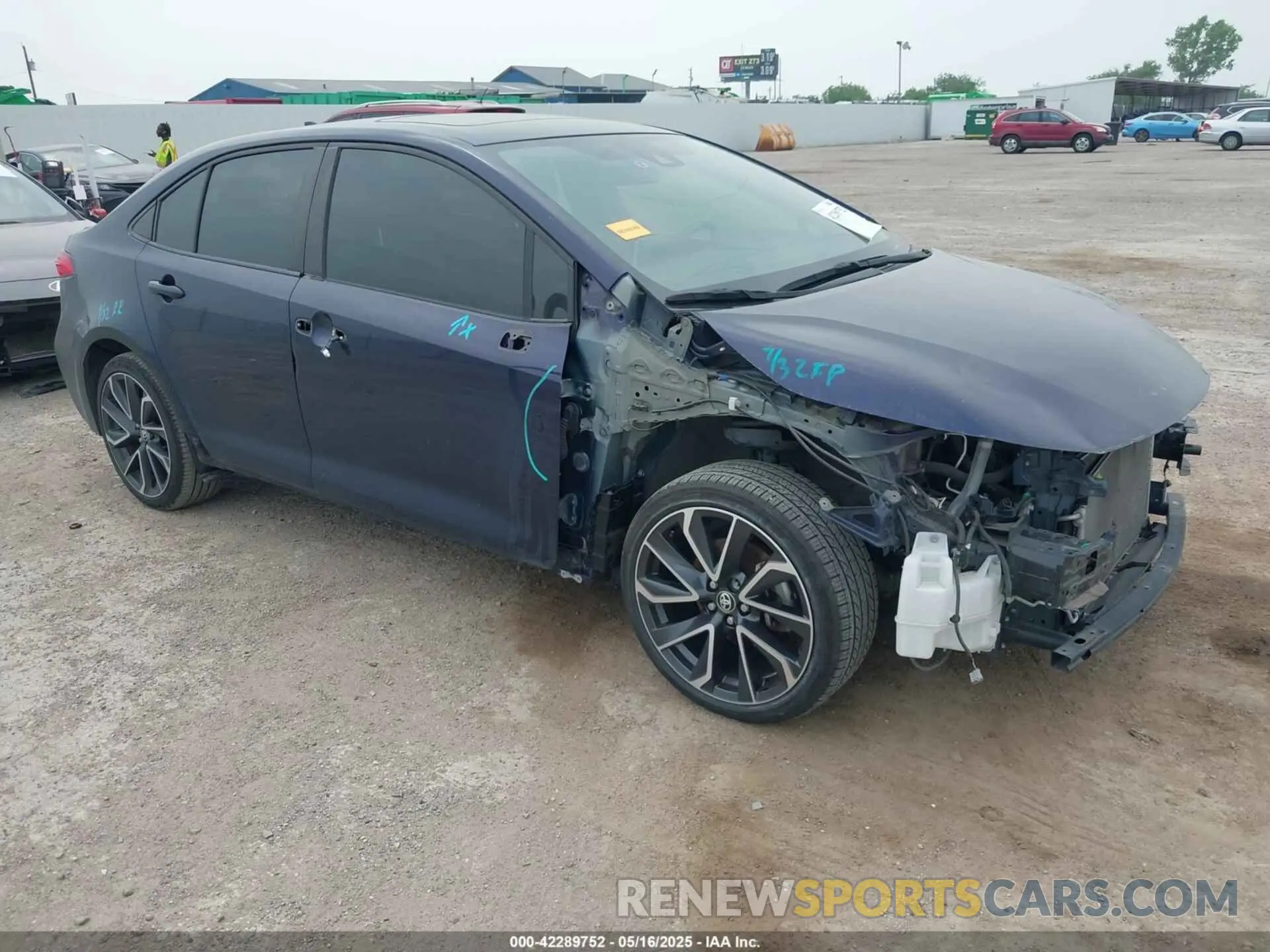 1 Фотография поврежденного автомобиля JTDP4RCE1LJ007696 TOYOTA COROLLA 2020