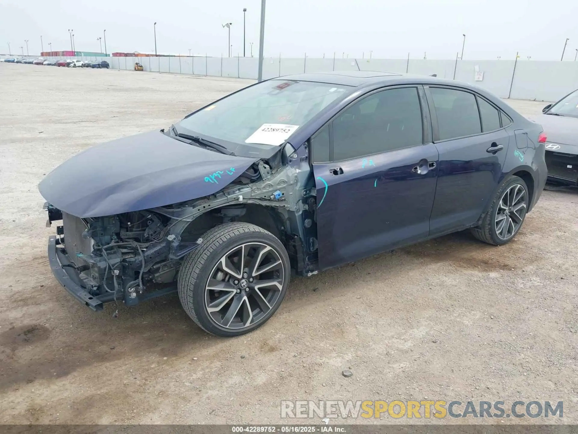 2 Фотография поврежденного автомобиля JTDP4RCE1LJ007696 TOYOTA COROLLA 2020