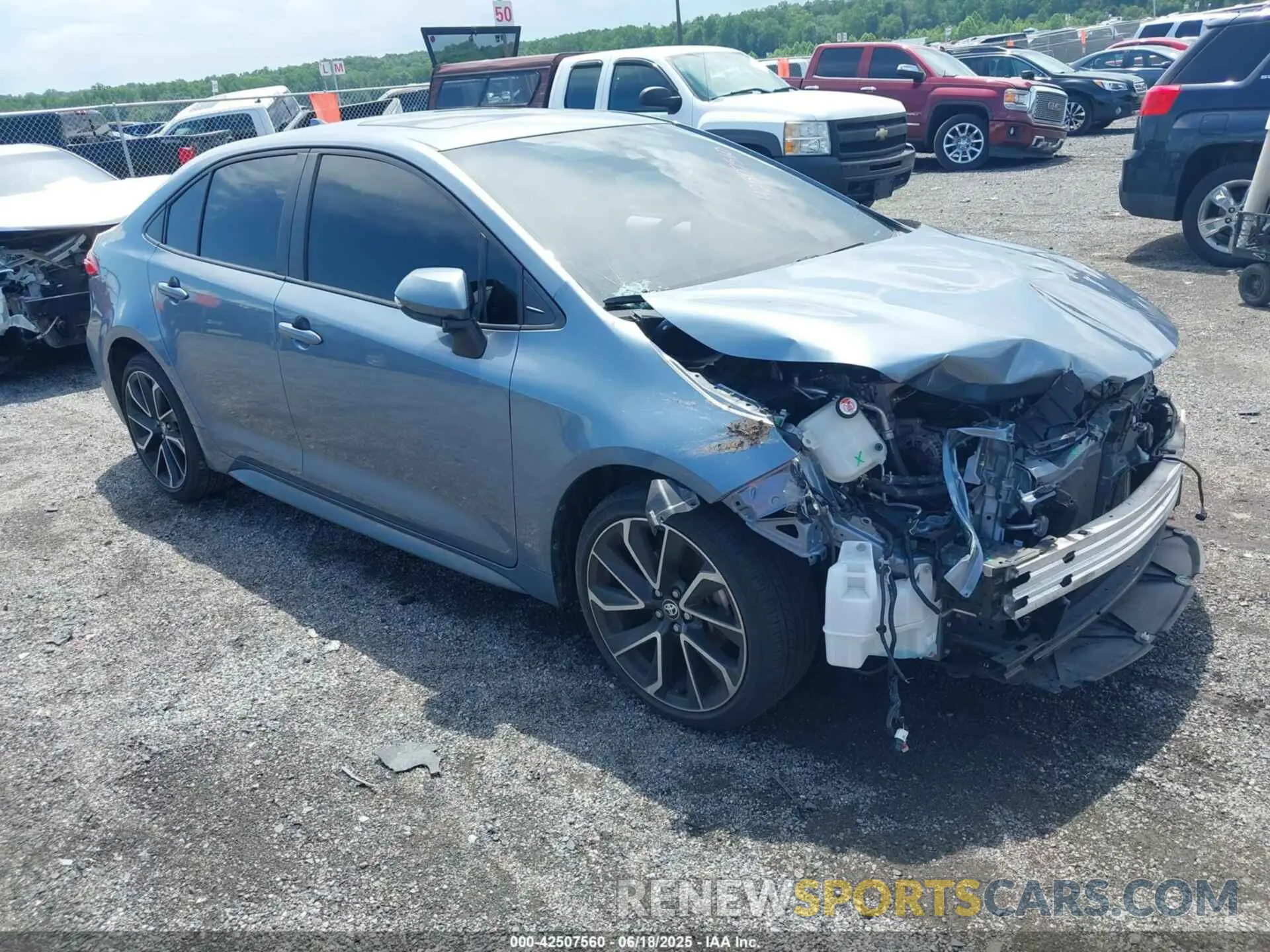 1 Photograph of a damaged car JTDP4RCE3LJ028047 TOYOTA COROLLA 2020