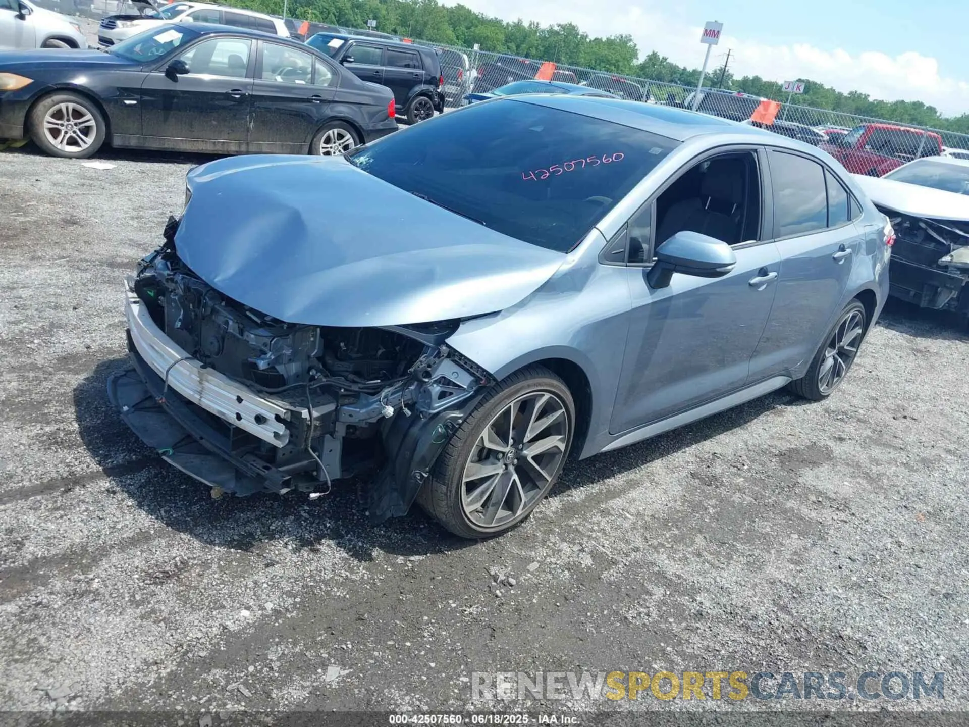 2 Photograph of a damaged car JTDP4RCE3LJ028047 TOYOTA COROLLA 2020