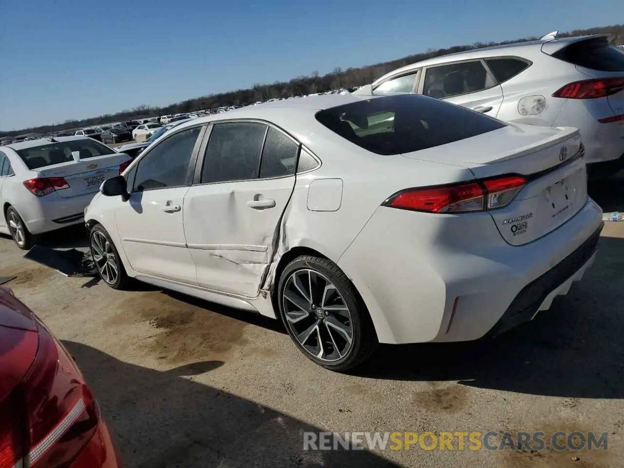 2 Photograph of a damaged car JTDP4RCE3LJ035421 TOYOTA COROLLA 2020