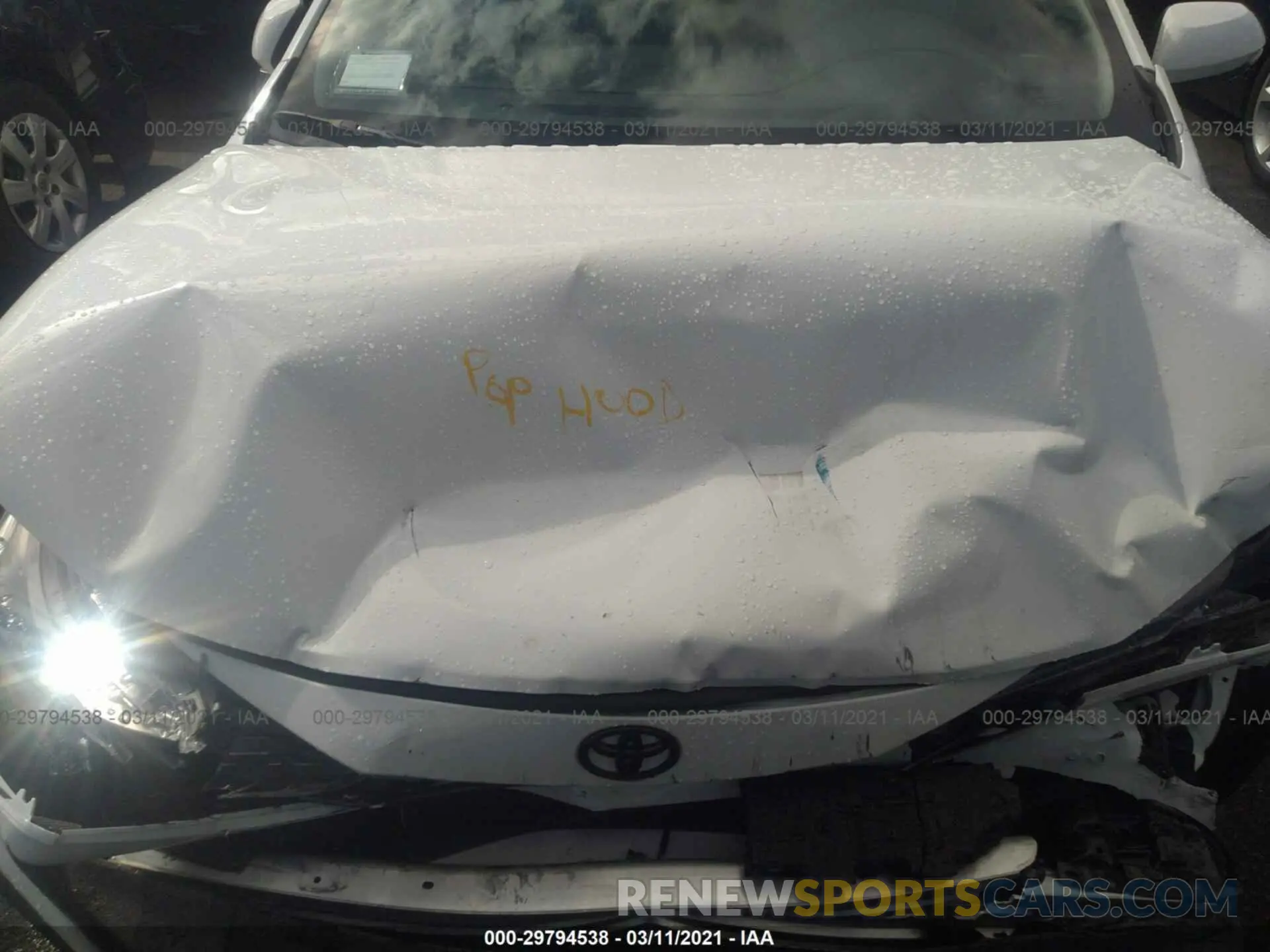 10 Photograph of a damaged car JTDP4RCE4LJ052924 TOYOTA COROLLA 2020