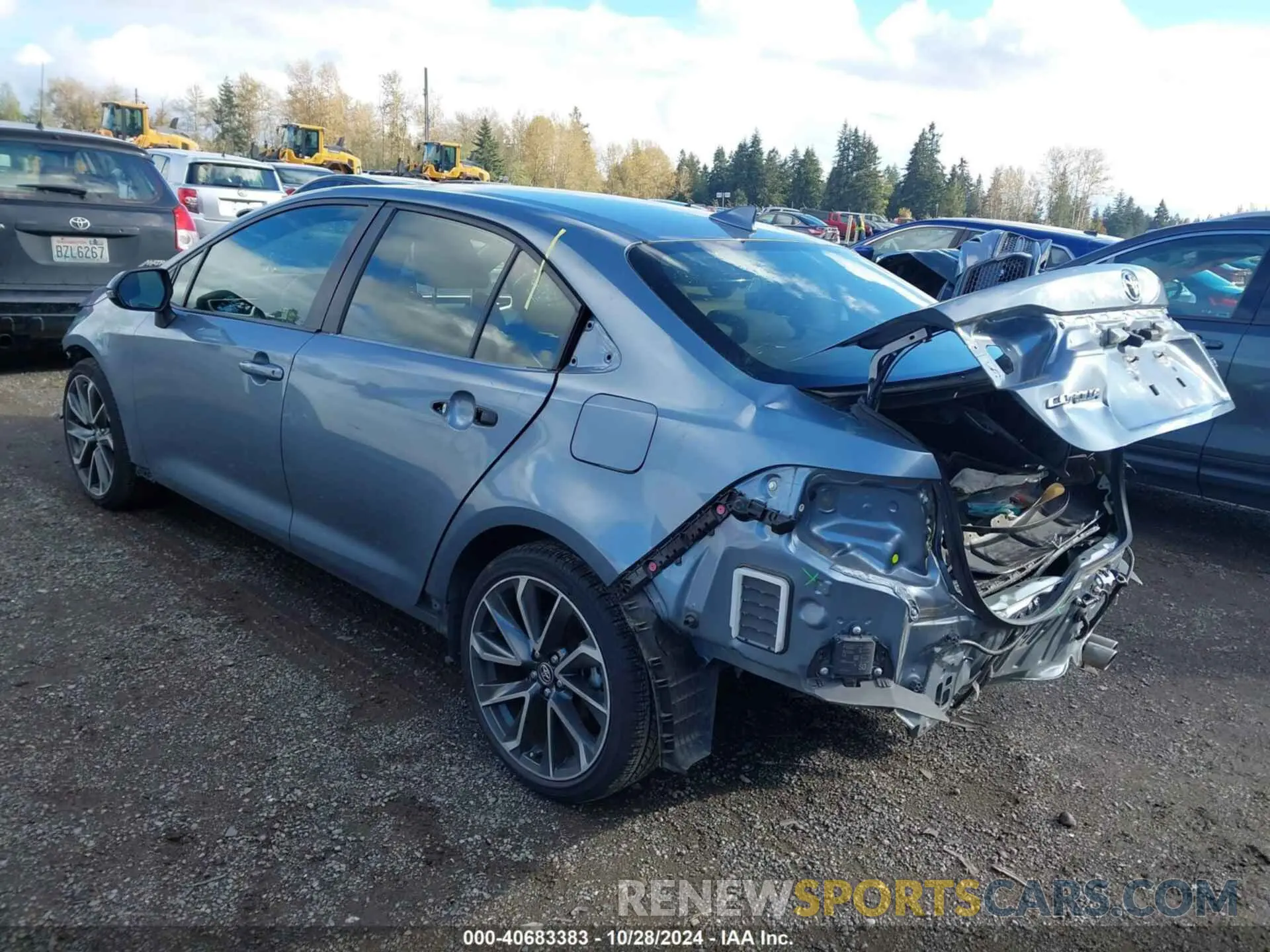 3 Photograph of a damaged car JTDP4RCE5LJ035727 TOYOTA COROLLA 2020