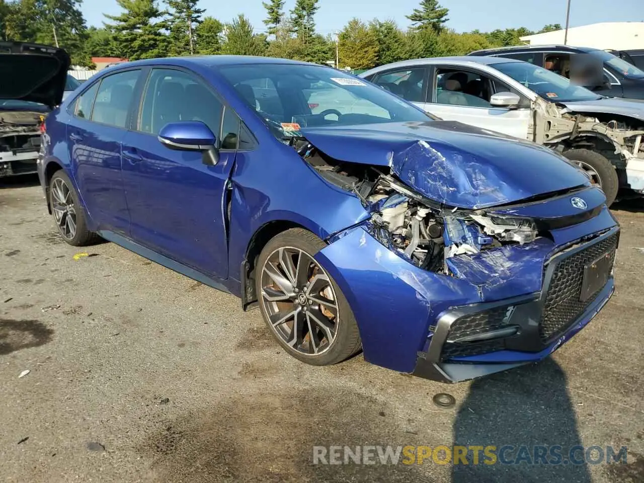 4 Фотография поврежденного автомобиля JTDP4RCE6LJ004406 TOYOTA COROLLA 2020