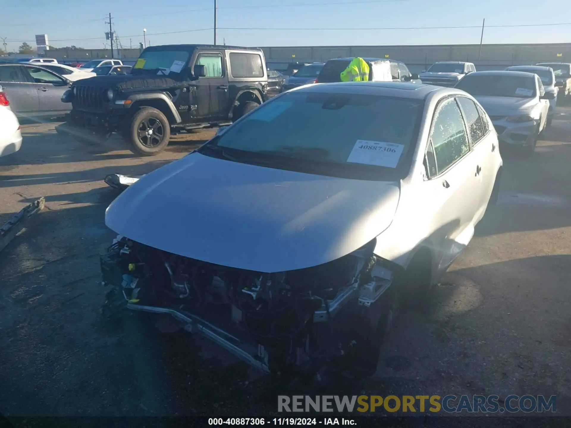 2 Фотография поврежденного автомобиля JTDP4RCE6LJ007368 TOYOTA COROLLA 2020