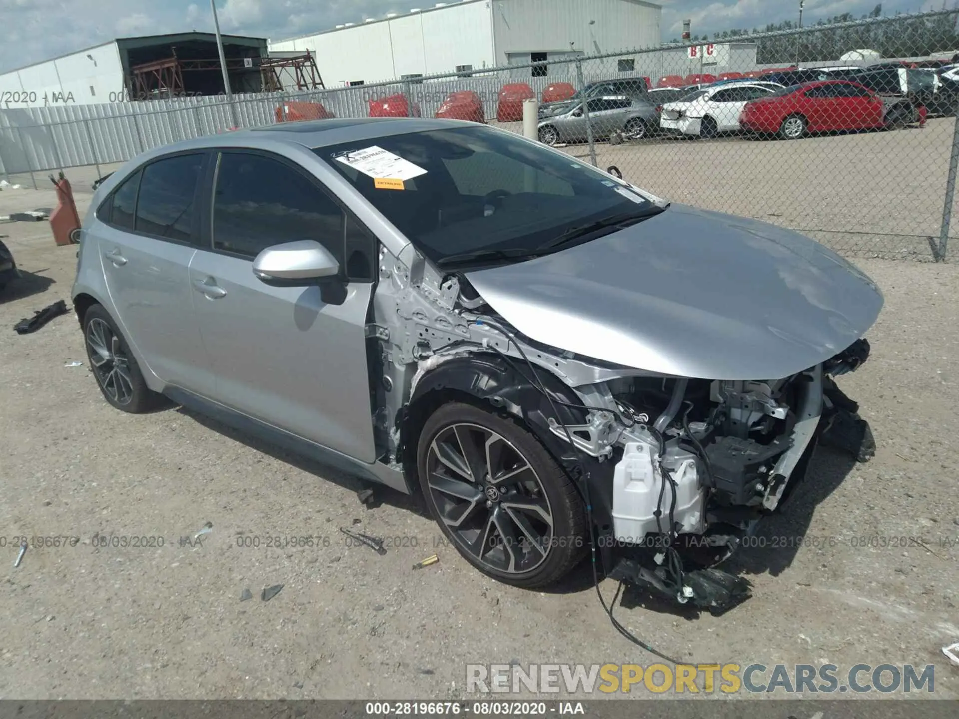 1 Photograph of a damaged car JTDP4RCE6LJ013414 TOYOTA COROLLA 2020