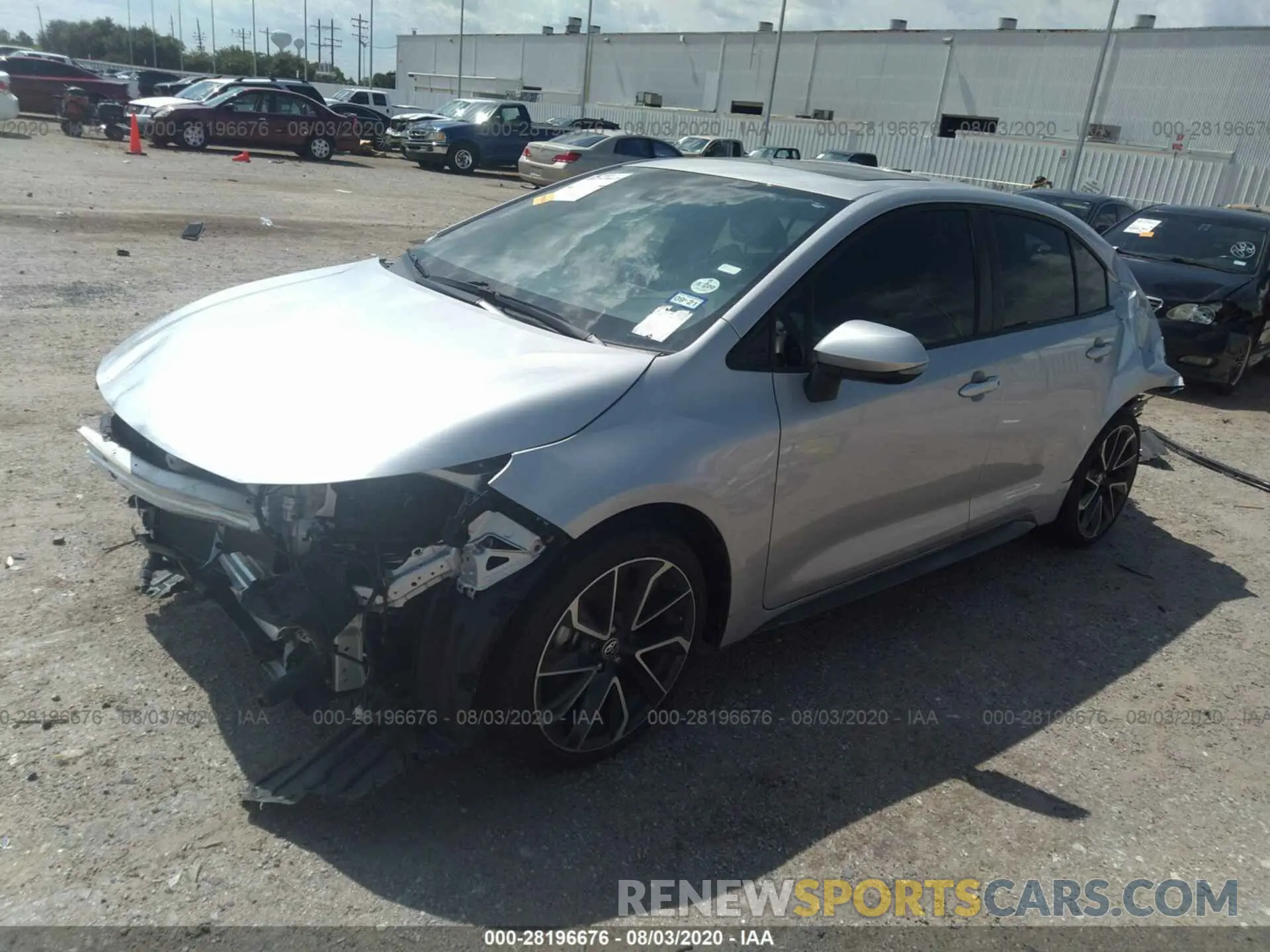 2 Photograph of a damaged car JTDP4RCE6LJ013414 TOYOTA COROLLA 2020