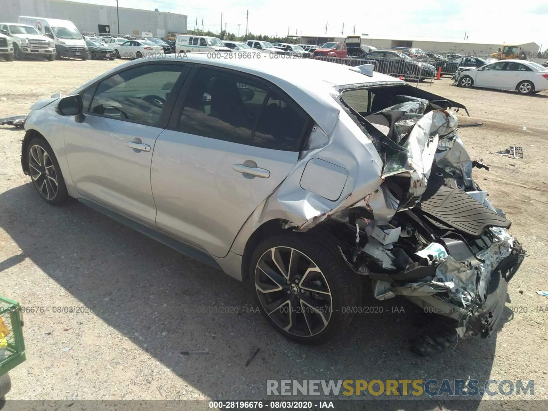 3 Photograph of a damaged car JTDP4RCE6LJ013414 TOYOTA COROLLA 2020