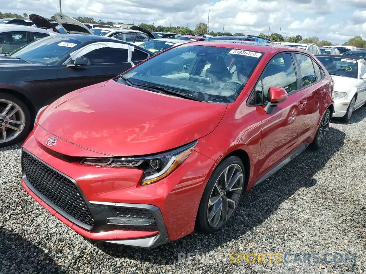1 Photograph of a damaged car JTDP4RCE8LJ016265 TOYOTA COROLLA 2020