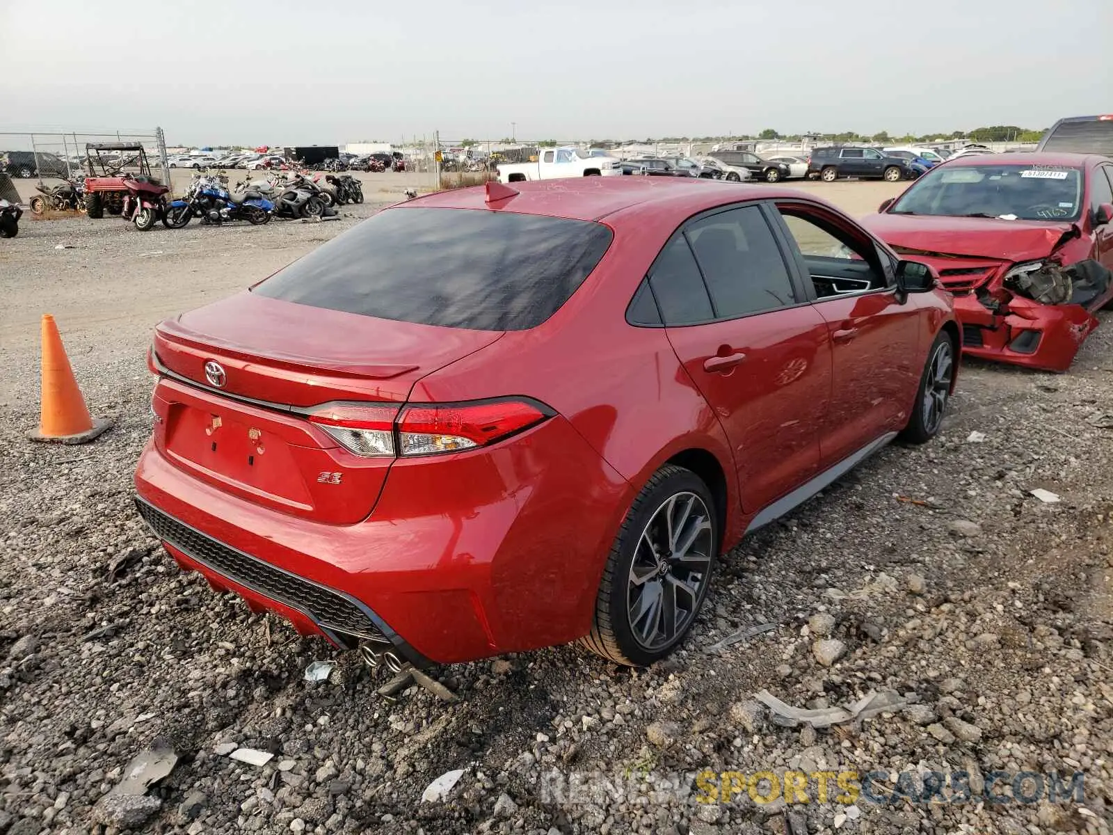 4 Photograph of a damaged car JTDP4RCE8LJ026486 TOYOTA COROLLA 2020