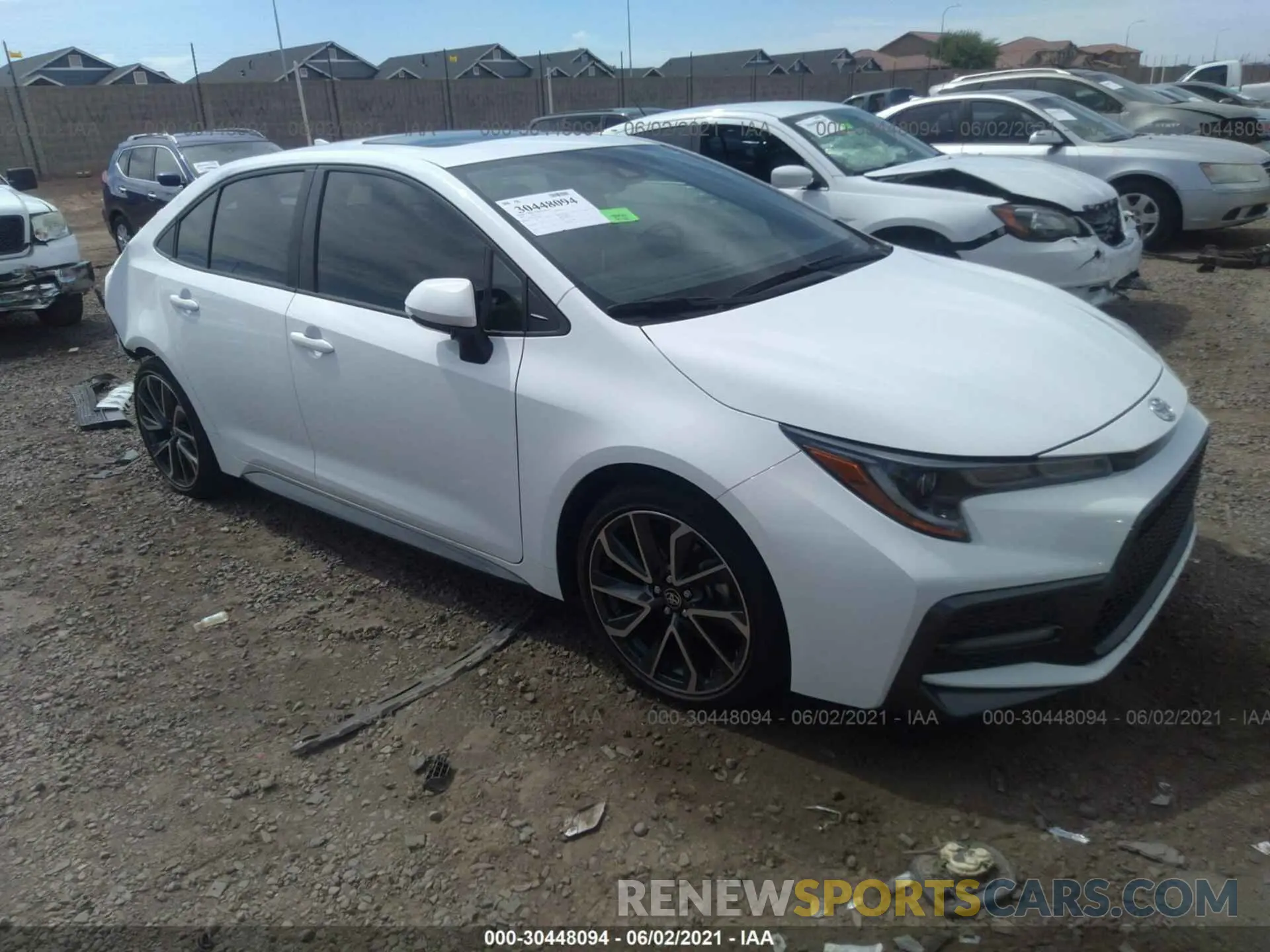 1 Photograph of a damaged car JTDP4RCE9LJ003556 TOYOTA COROLLA 2020