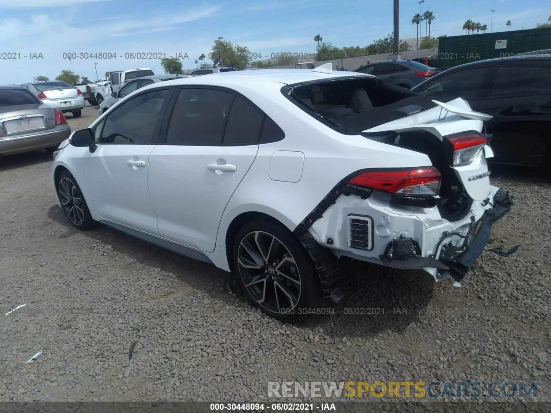 3 Photograph of a damaged car JTDP4RCE9LJ003556 TOYOTA COROLLA 2020