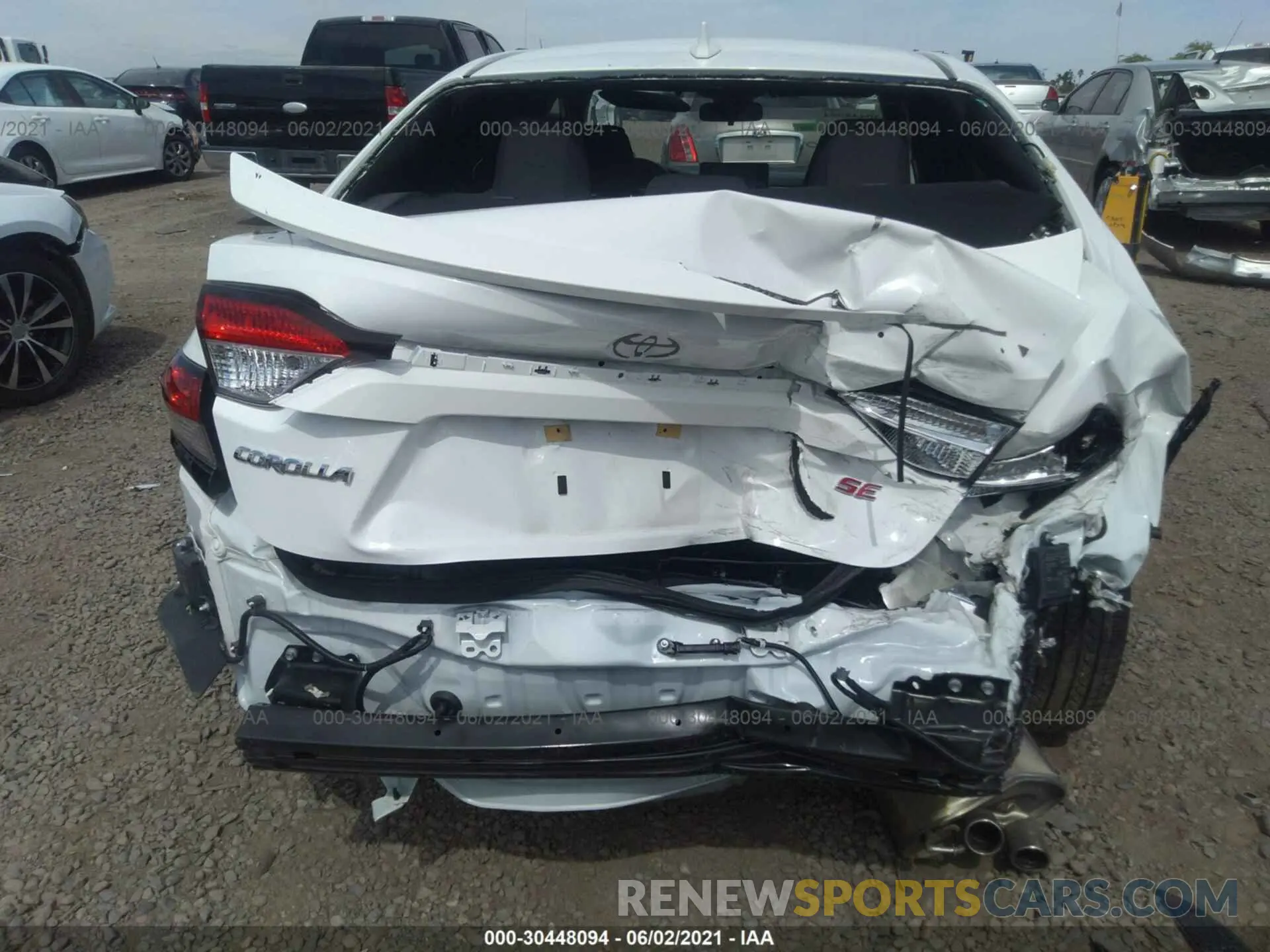 6 Photograph of a damaged car JTDP4RCE9LJ003556 TOYOTA COROLLA 2020