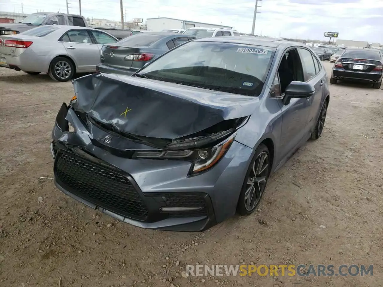 2 Photograph of a damaged car JTDP4RCEXLJ009740 TOYOTA COROLLA 2020