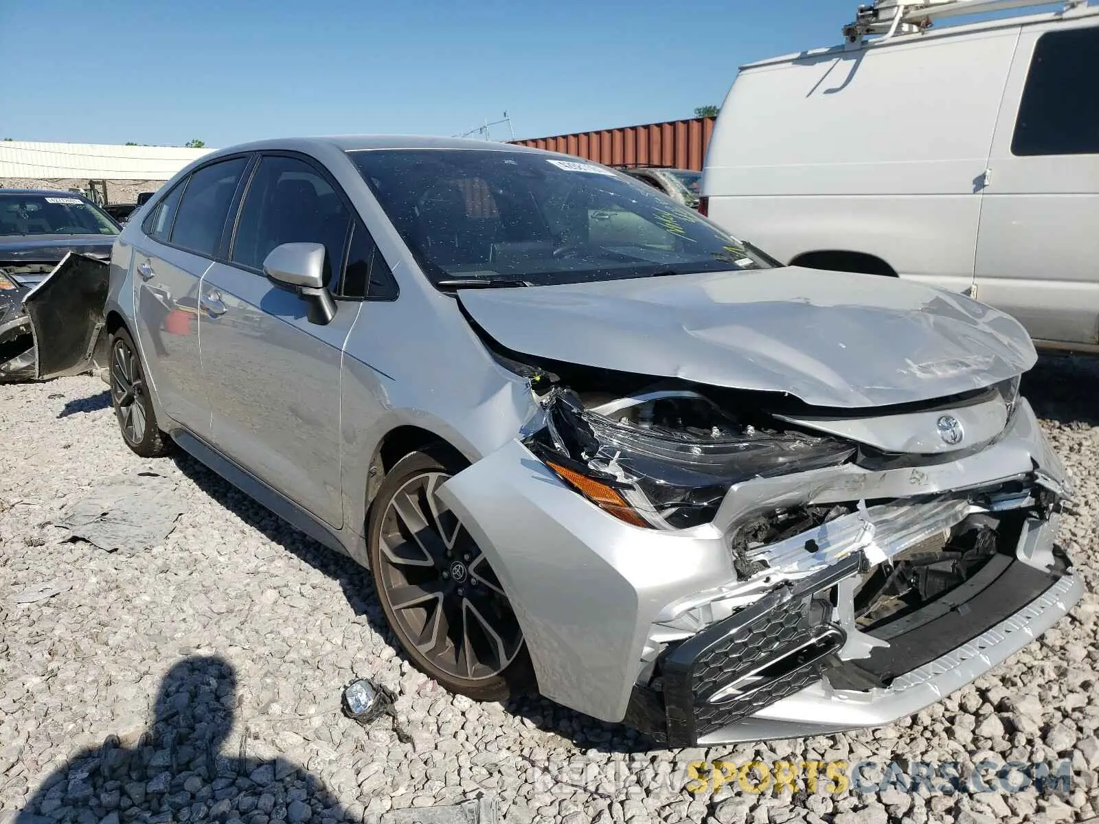 1 Photograph of a damaged car JTDS4RCE0LJ001012 TOYOTA COROLLA 2020