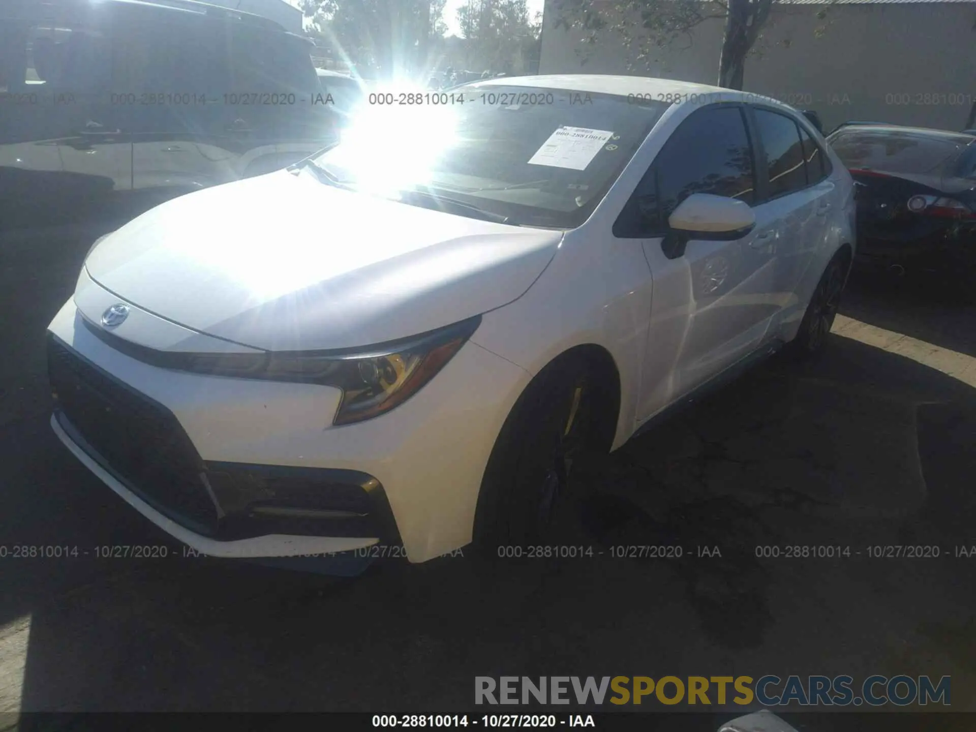 2 Photograph of a damaged car JTDS4RCE0LJ018070 TOYOTA COROLLA 2020