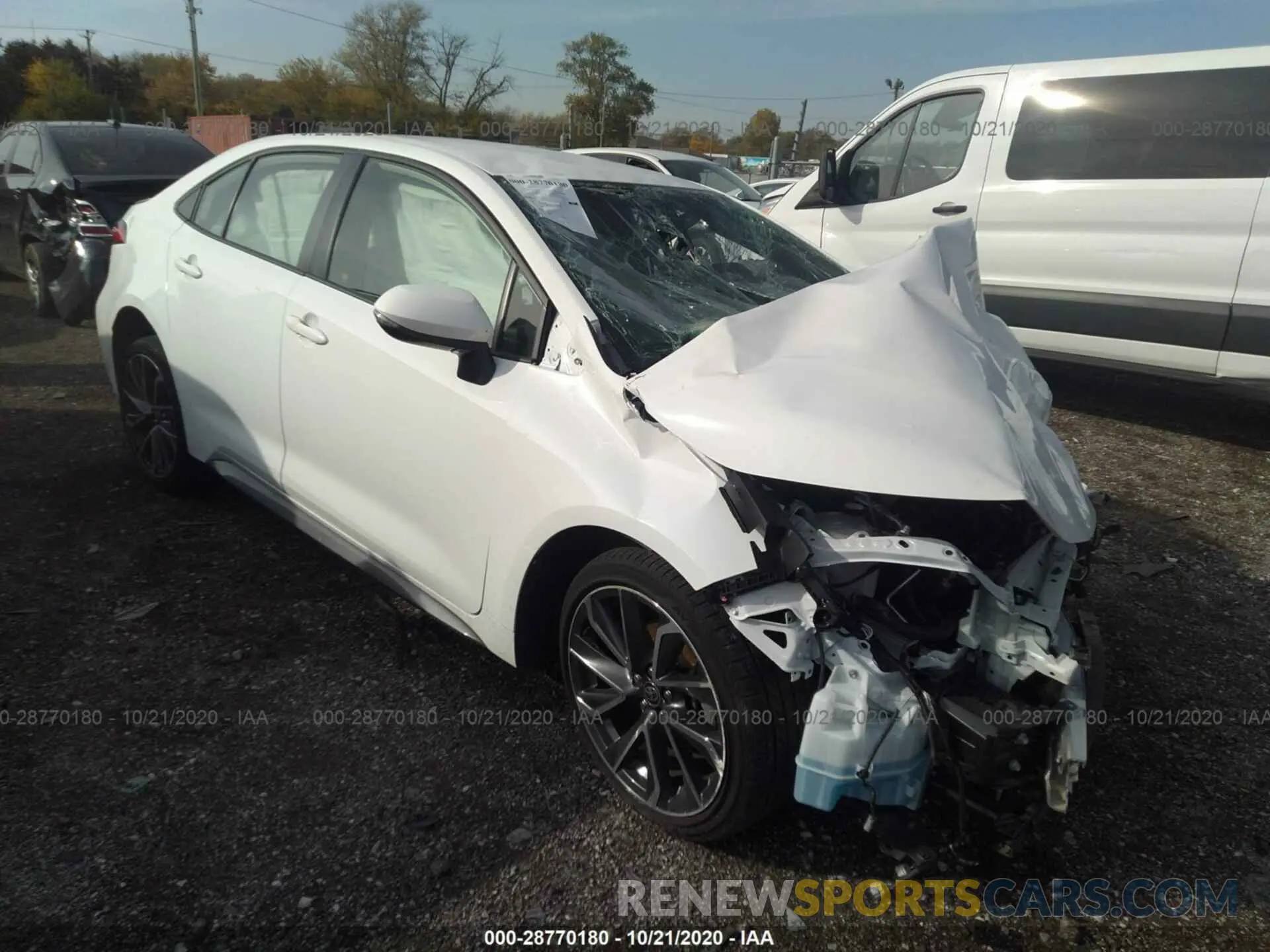 1 Photograph of a damaged car JTDS4RCE0LJ021289 TOYOTA COROLLA 2020