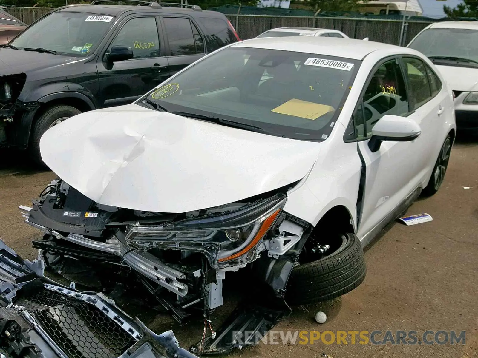 2 Photograph of a damaged car JTDS4RCE1LJ022872 TOYOTA COROLLA 2020