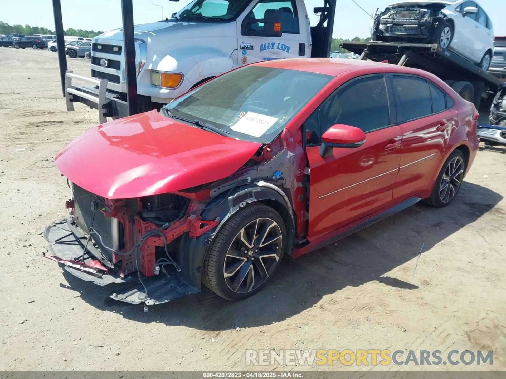 2 Photograph of a damaged car JTDS4RCE1LJ022967 TOYOTA COROLLA 2020