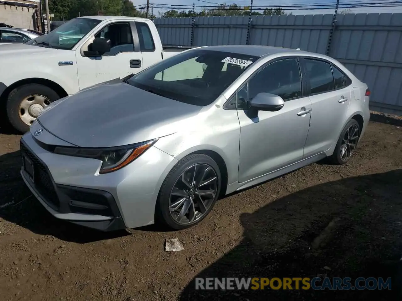 1 Photograph of a damaged car JTDS4RCE1LJ025805 TOYOTA COROLLA 2020