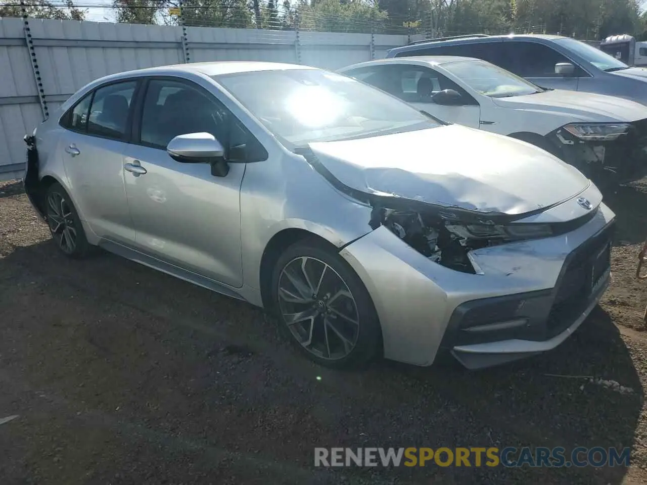4 Photograph of a damaged car JTDS4RCE1LJ025805 TOYOTA COROLLA 2020