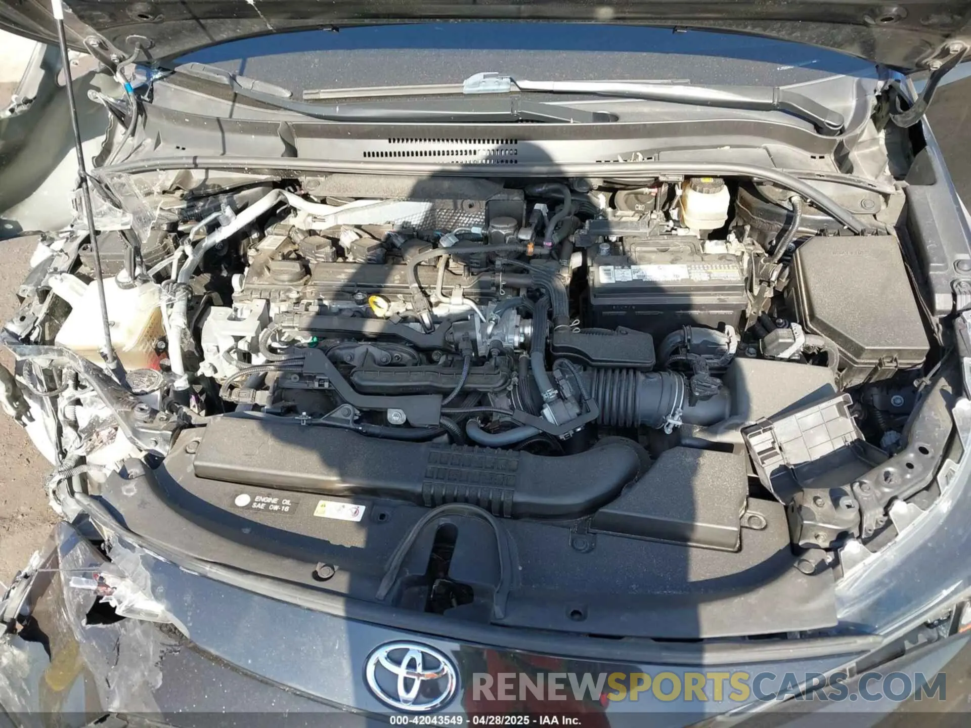 10 Photograph of a damaged car JTDS4RCE1LJ026243 TOYOTA COROLLA 2020
