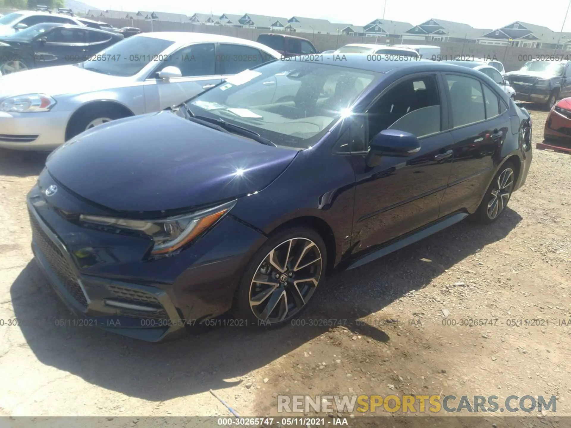 2 Photograph of a damaged car JTDS4RCE1LJ033838 TOYOTA COROLLA 2020
