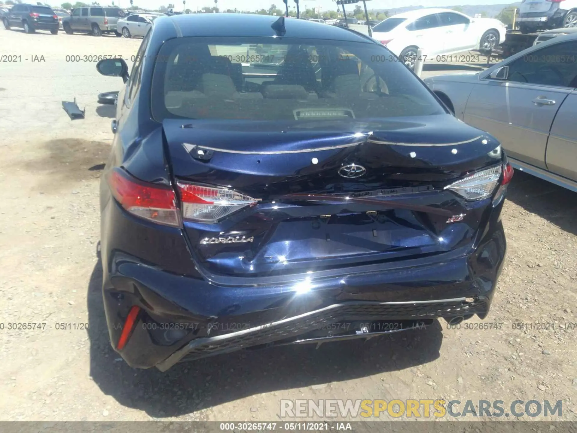 6 Photograph of a damaged car JTDS4RCE1LJ033838 TOYOTA COROLLA 2020