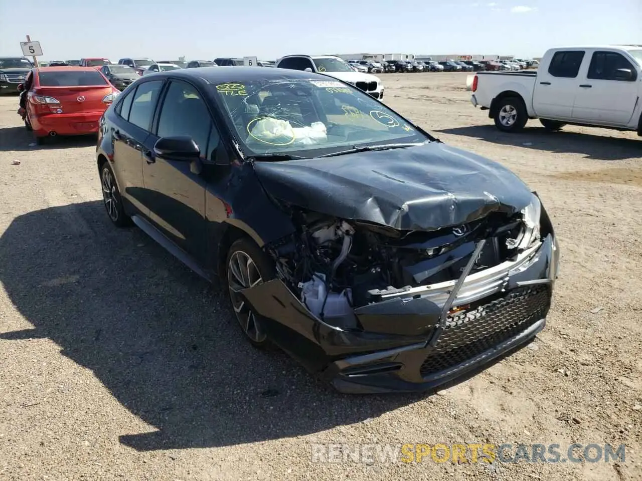 1 Photograph of a damaged car JTDS4RCE1LJ037498 TOYOTA COROLLA 2020
