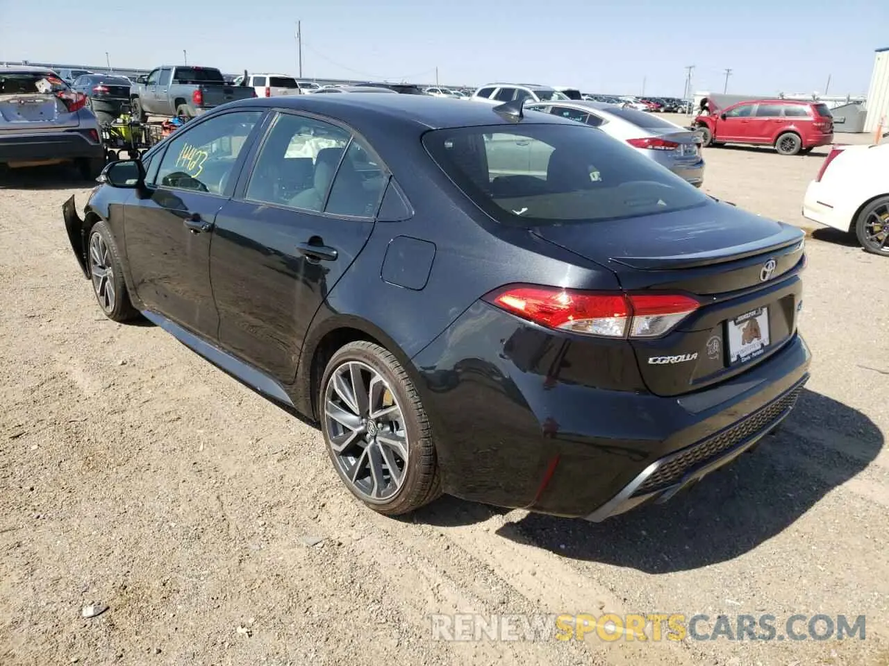 3 Photograph of a damaged car JTDS4RCE1LJ037498 TOYOTA COROLLA 2020
