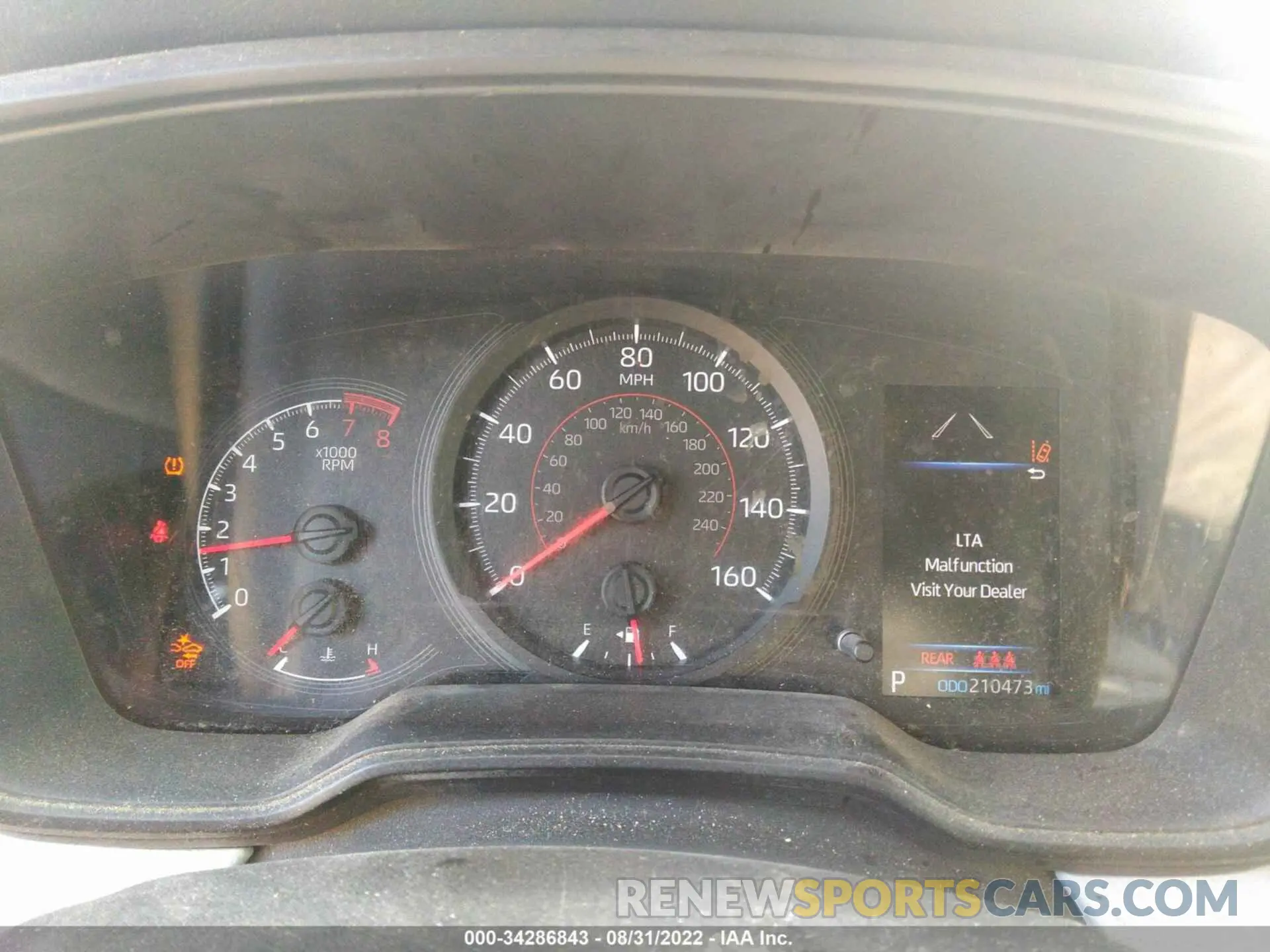 7 Фотография поврежденного автомобиля JTDS4RCE2LJ001951 TOYOTA COROLLA 2020