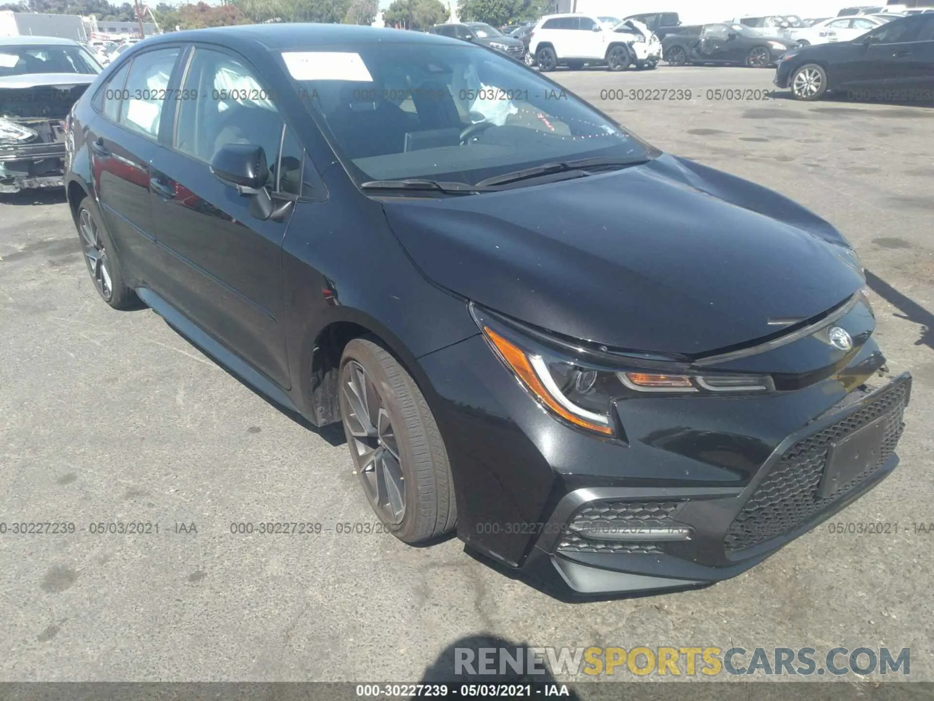 1 Photograph of a damaged car JTDS4RCE2LJ023402 TOYOTA COROLLA 2020
