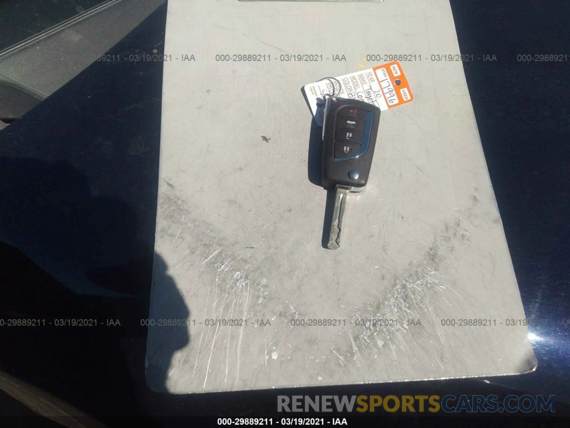 11 Photograph of a damaged car JTDS4RCE2LJ051894 TOYOTA COROLLA 2020